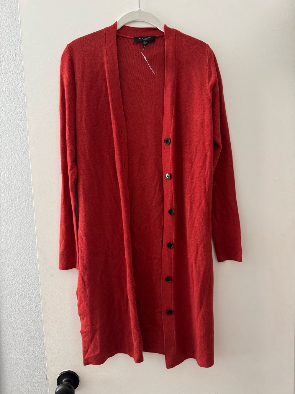 NWT Ann Taylor Long Button-Front Cardigan
